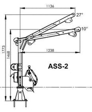 Load image into Gallery viewer, IKAR ASS-2 Davit with Removable Arm