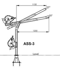 Load image into Gallery viewer, IKAR ASS-3 Davit with Removable Arm